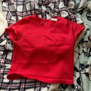 Urban outfitters red crop top